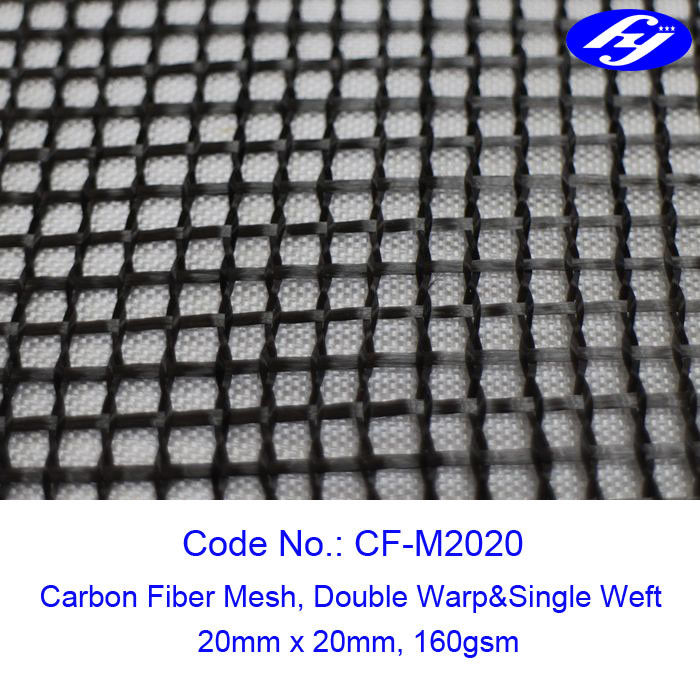 20MM X 20MM Carbon Fiber Mesh Fabric Sustainable Concrete For Structure Reinforcement