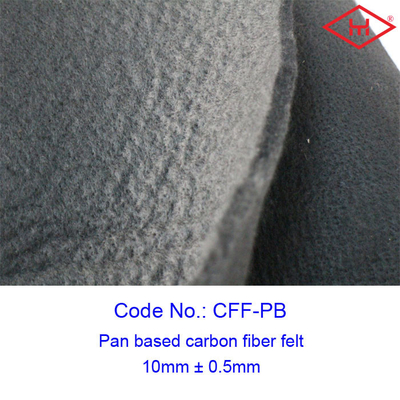 8mm Industrial Pan Based Carbon Fiber Felt Rolls 0.12 - 0.16g/cm3