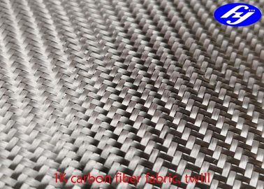 Twill 1K Toray Carbon Fiber Woven Fabric With 0.15 - 0.17MM Thickness